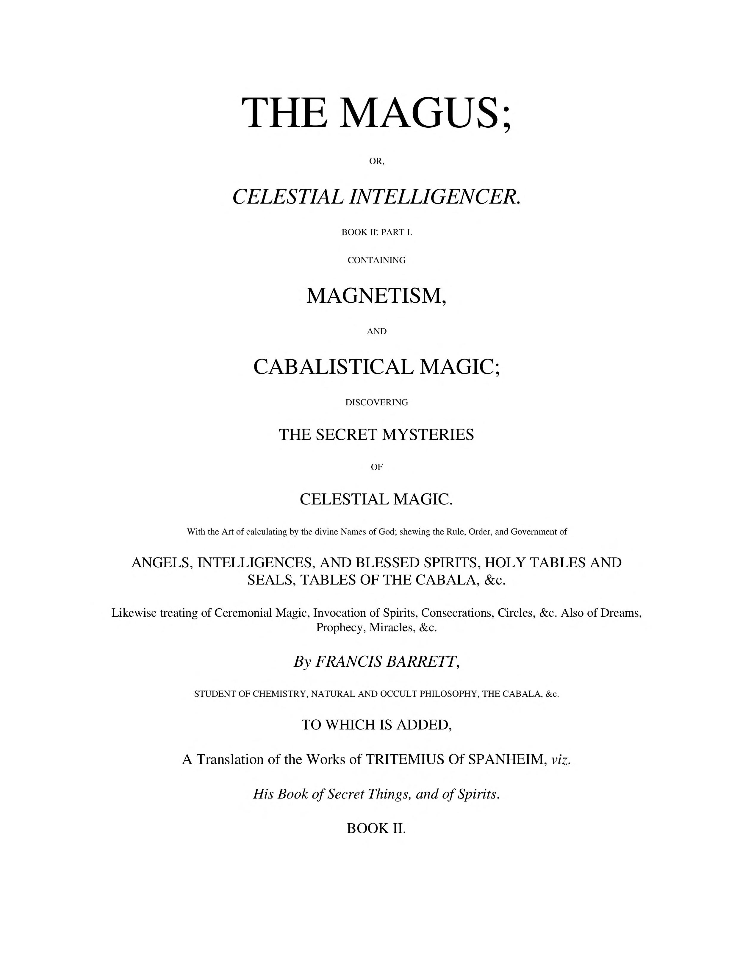 The Magus (Vol 2)